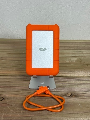 LaCie Rugged 外付けHDD 2TB USB-C 耐衝撃ケース付 動作確認済み