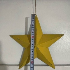 ブリキ　スターオーナメント 黄色の画像