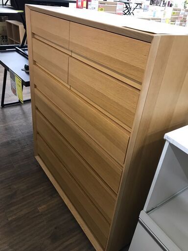 大塚家具で購入　チェスト ジャングルジャングル広陵店】家具 6段チェスト 大塚家具 ナチュラル
