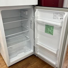 安心の1年保証付。【Hisense 2ドア冷蔵庫　HR-B12E2W 2022年製　120L】取りに来れる方限定の画像