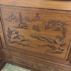 【ジャングルジャングル広陵店】家具　衝立　彫刻和家具　☆ジモティー特別価格☆の画像