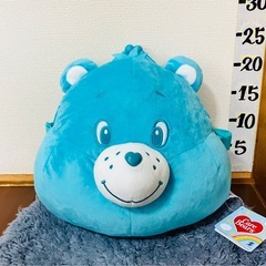 値切りOK♡未使用♡ケアベア♡ぬいぐるみ♡フェイス♡がま口♡ポシェット♡ふんわり♡クレーンゲーム♡UFOキャッチャー♡景品♡BIG♡大きい♡ビッグ♡ラウンド1♡9月の画像