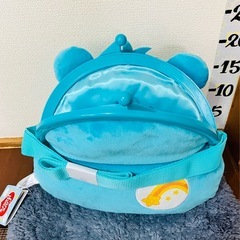 値切りOK♡未使用♡ケアベア♡ぬいぐるみ♡フェイス♡がま口♡ポシェット♡ふんわり♡クレーンゲーム♡UFOキャッチャー♡景品♡BIG♡大きい♡ビッグ♡ラウンド1♡9月の画像