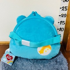 値切りOK♡未使用♡ケアベア♡ぬいぐるみ♡フェイス♡がま口♡ポシェット♡ふんわり♡クレーンゲーム♡UFOキャッチャー♡景品♡BIG♡大きい♡ビッグ♡ラウンド1♡9月の画像