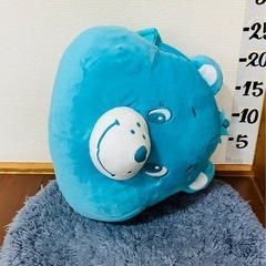 値切りOK♡未使用♡ケアベア♡ぬいぐるみ♡フェイス♡がま口♡ポシェット♡ふんわり♡クレーンゲーム♡UFOキャッチャー♡景品♡BIG♡大きい♡ビッグ♡ラウンド1♡9月の画像