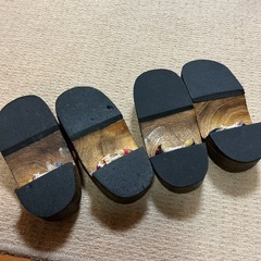 【未使用】女性用浴衣用下駄軽量桐24㎝〜25㎝の画像