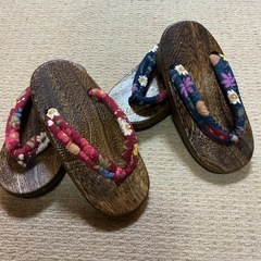 【未使用】女性用浴衣用下駄軽量桐24㎝〜25㎝の画像