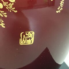 A1974　滝場漆器店　花瓶　玉虫塗花瓶　仙台名産　陶器　花器　インテリア　飾りの画像