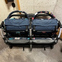 コサット　2人乗りベビーカー　0ヶ月から使用可の画像