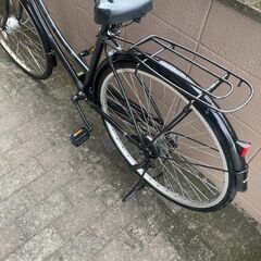 リサイクルショップどりーむ荒田店　No485 自転車　　訳アリ　シティサイクル　２７インチ　クランク若干ガタツキありのため格安の画像