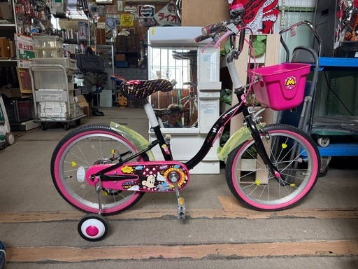 18インチ 子ども用　自転車　補助輪付き