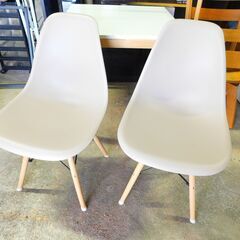 【JM764】NITORI ニトリ ダイニングテーブル DT テッサ SK70 & チェアセット ダイニングチェア2脚 70×70×70の画像