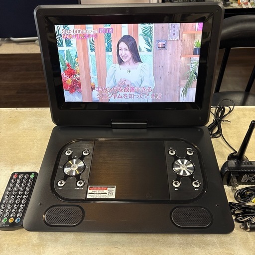 【JY015】フルセグTV対応12.5インチ ポータブルDVDプレーヤー FL-125