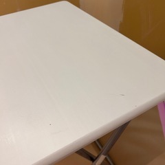 折りたたみ テーブル 椅子 セット 白 木の画像