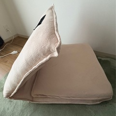 大きめ　座椅子　ベージュの画像