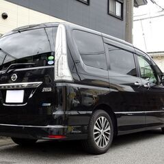 即乗りＯＫ 車検9年6月26日 セレナハイブリッド 後期 エマージェンシーブレーキ ナビ フルセグTV Bluetooth フリップダウンモニター アラウンドビューモニター 両側パワスラ インテリキー クルコン シートヒーター LEDライト LEDフォグ ETC ドラレコの画像