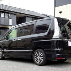 即乗りＯＫ 車検9年6月26日 セレナハイブリッド 後期 エマージェンシーブレーキ ナビ フルセグTV Bluetooth フリップダウンモニター アラウンドビューモニター 両側パワスラ インテリキー クルコン シートヒーター LEDライト LEDフォグ ETC ドラレコの画像