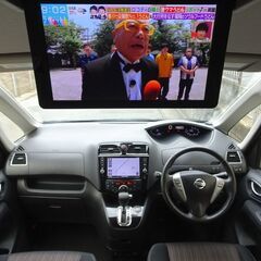 即乗りＯＫ 車検9年6月26日 セレナハイブリッド 後期 エマージェンシーブレーキ ナビ フルセグTV Bluetooth フリップダウンモニター アラウンドビューモニター 両側パワスラ インテリキー クルコン シートヒーター LEDライト LEDフォグ ETC ドラレコの画像