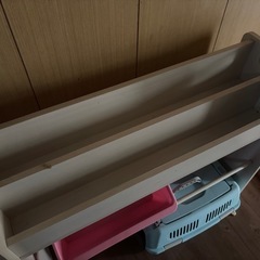 （代理）オモチャ箱付絵本棚の画像