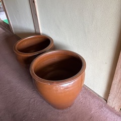 大きなかめ2個セットの画像