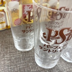 【未使用品】PSBパーフェクトサントリービール オリジナルロゴグラス 4個 箱入の画像