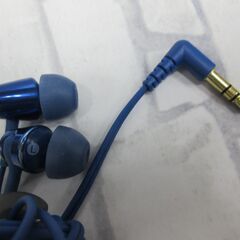 ( M-863 )SONY ソニー 有線イヤホン MDR-EX155 ブルー 青 ２個まとめて セット 3.5mmジャック オーディオ機器 中古 動作確認済みの画像