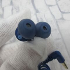 ( M-863 )SONY ソニー 有線イヤホン MDR-EX155 ブルー 青 ２個まとめて セット 3.5mmジャック オーディオ機器 中古 動作確認済みの画像