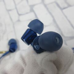 ( M-863 )SONY ソニー 有線イヤホン MDR-EX155 ブルー 青 ２個まとめて セット 3.5mmジャック オーディオ機器 中古 動作確認済みの画像