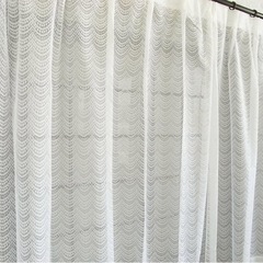 【取引中】昼外から室内が透けにくいＵＶカットミラーレースカーテン (巾100ｃｍＸ丈88ｃｍ 2枚組)の画像