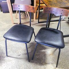 【JM765】NITORI ニトリ DT ステイン ダークブラウン ダイニングテーブル & ダイニングチェア 3点セット 70 × 70 × 70の画像
