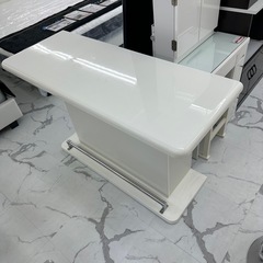 カウンターテーブル🌸ホワイト🌸収納棚付き✨の画像