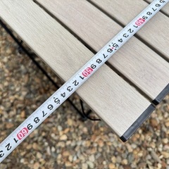 Qualz(クオルツ) スラットトップテーブル 白木目調 折りたたみ アウトドアにの画像