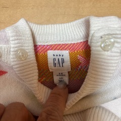 babyGAP女の子セーターニットワンピ60cmの画像