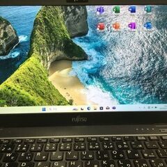 🍀【美品】超軽量・超高速ノートパソコン「FUJITSU」win11・office2021 管理No1-7の画像
