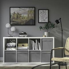 IKEA ドローナ 収納ボックス ダークグレーの画像