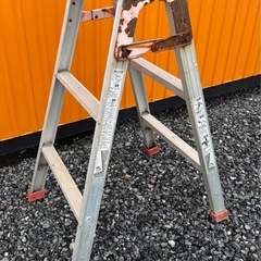 ハシゴ 脚立 3段 高さ約90cm ※素人寸法 中古品の画像