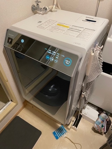 ドラム式洗濯機　シャープ　引取先決定しました