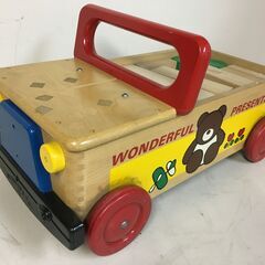 A3729　ニチガン　NICHIGAN’S TOY　車付き　積み木　つみき　知育玩具　木製玩具の画像