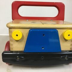 A3729　ニチガン　NICHIGAN’S TOY　車付き　積み木　つみき　知育玩具　木製玩具の画像