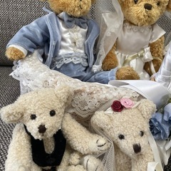 結婚ウェルカムベアー、リングピローの画像