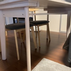 【片方のみも可】ダイニングテーブルセットの画像