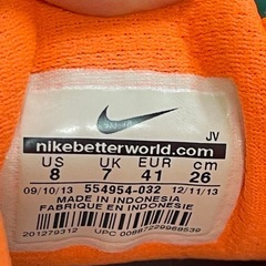 Nike Revolution 2 メンズ　グレー/オレンジ　26cm ナイキ スニーカーの画像