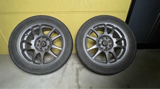 アルミホイール　A-tech シュナイダー　15インチ6.5J ヨコハマアドバンフレバ&Sドライブ中古