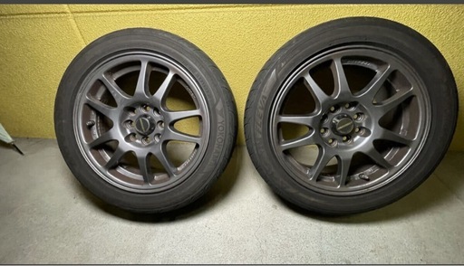 アルミホイール　A-tech シュナイダー　15インチ6.5J ヨコハマアドバンフレバ&Sドライブ中古