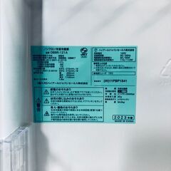 ID:rg221015 ハイアール Haier 冷蔵庫 一人暮らし 中古 2023年製 2ドア 121L ホワイト ファン式 右開き OBBR-121A(W)  【リユース品：状態B】【送料無料】【設置費用無料】の画像