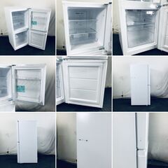 ID:rg221015 ハイアール Haier 冷蔵庫 一人暮らし 中古 2023年製 2ドア 121L ホワイト ファン式 右開き OBBR-121A(W)  【リユース品：状態B】【送料無料】【設置費用無料】の画像