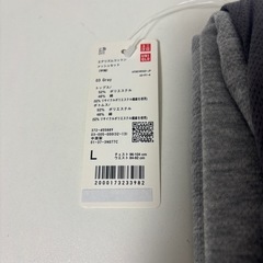 UNIQLO ユニクロ AIRism エアリズムコットン メッシュセット L パジャマ ルームウェア 半袖 短パン 上下 セット グレー mw0639の画像
