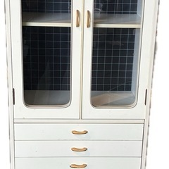 美品☆昭和レトロ☆食器棚の画像