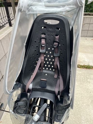 自転車の子乗せシート＆カバー(後ろ乗せ)