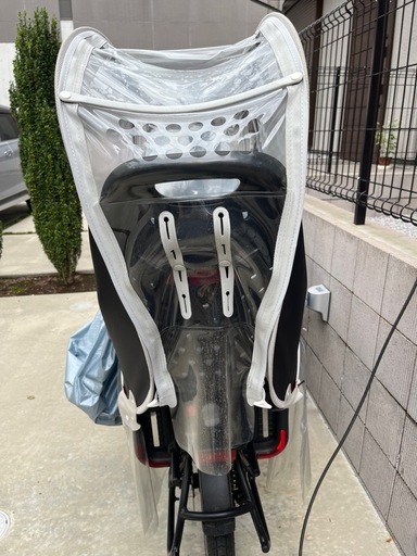 自転車の子乗せシート＆カバー(後ろ乗せ)